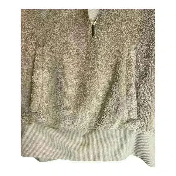 Mondetta Women's Beige Sherpa Fleece Cowl Neck Pullover Size M - Picture 3 of 7